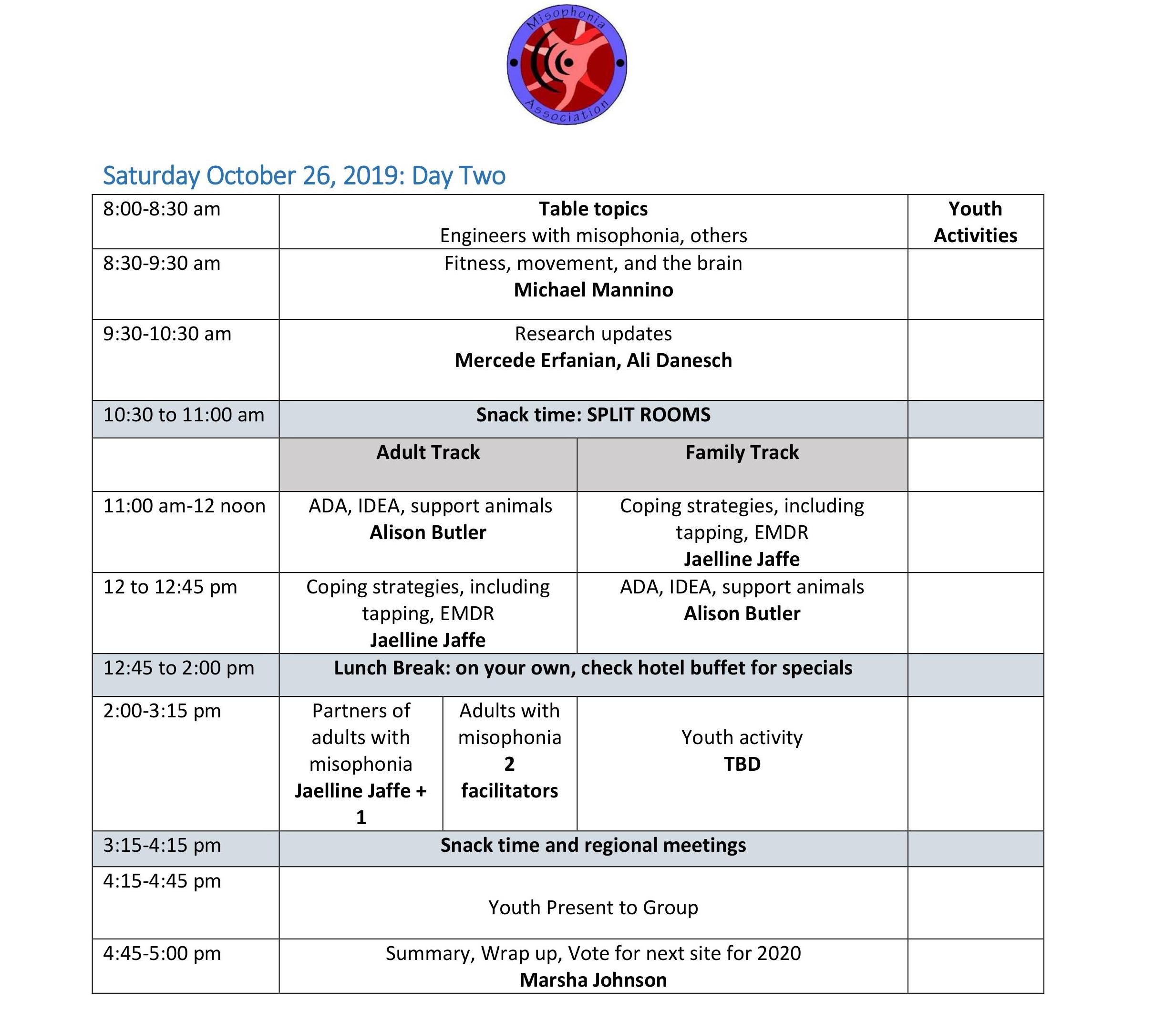 general convention daily schedule pdf